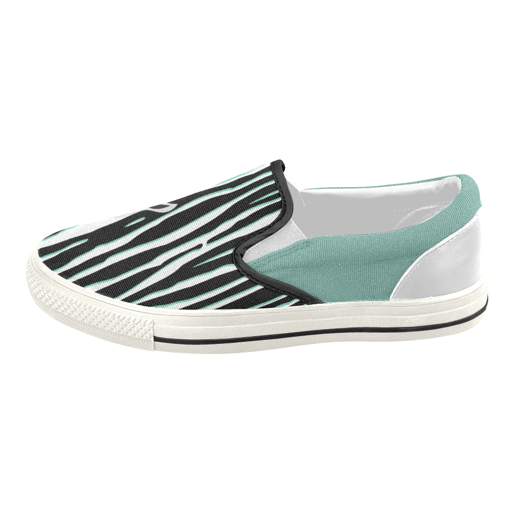 Women's Zebra Print Slip-on Canvas Shoes