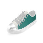 Buy Women Big Size Bottle Green Solids Print Canvas Low Top Shoes at TFS