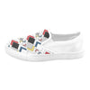 Men's Big Size Clashing Cubes Print Slip-on Canvas Shoes