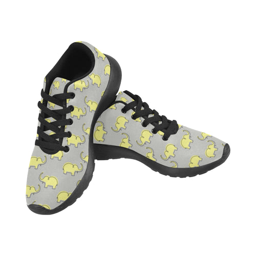 Kid's Doodled Elephant Casual Print Canvas Sneakers