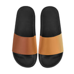 Women's Orange Gradient Print Sliders Sandals