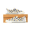 Men's Diagonal Checks Print Slip-on Canvas Shoes