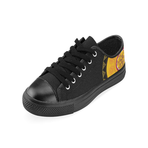 Women's Mandala Print Canvas Low Top Shoes