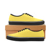 Men's Lemon Yellow Canvas Low Top Shoes
