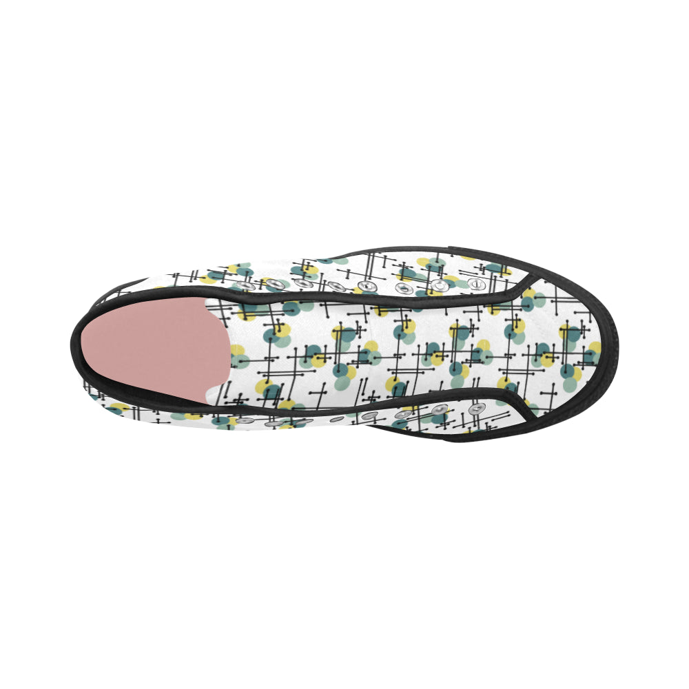 Women's Atomic Polka Print Canvas High Top Shoes