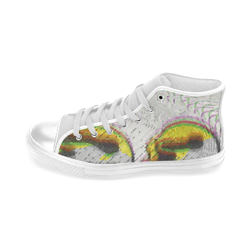 Men's Oracle Psychedelic Print Canvas High Top Shoes