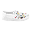 Men's Big Size Clashing Cubes Print Slip-on Canvas Shoes