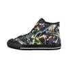 Men's Neon Paint Splatter Print Canvas High Top Shoes