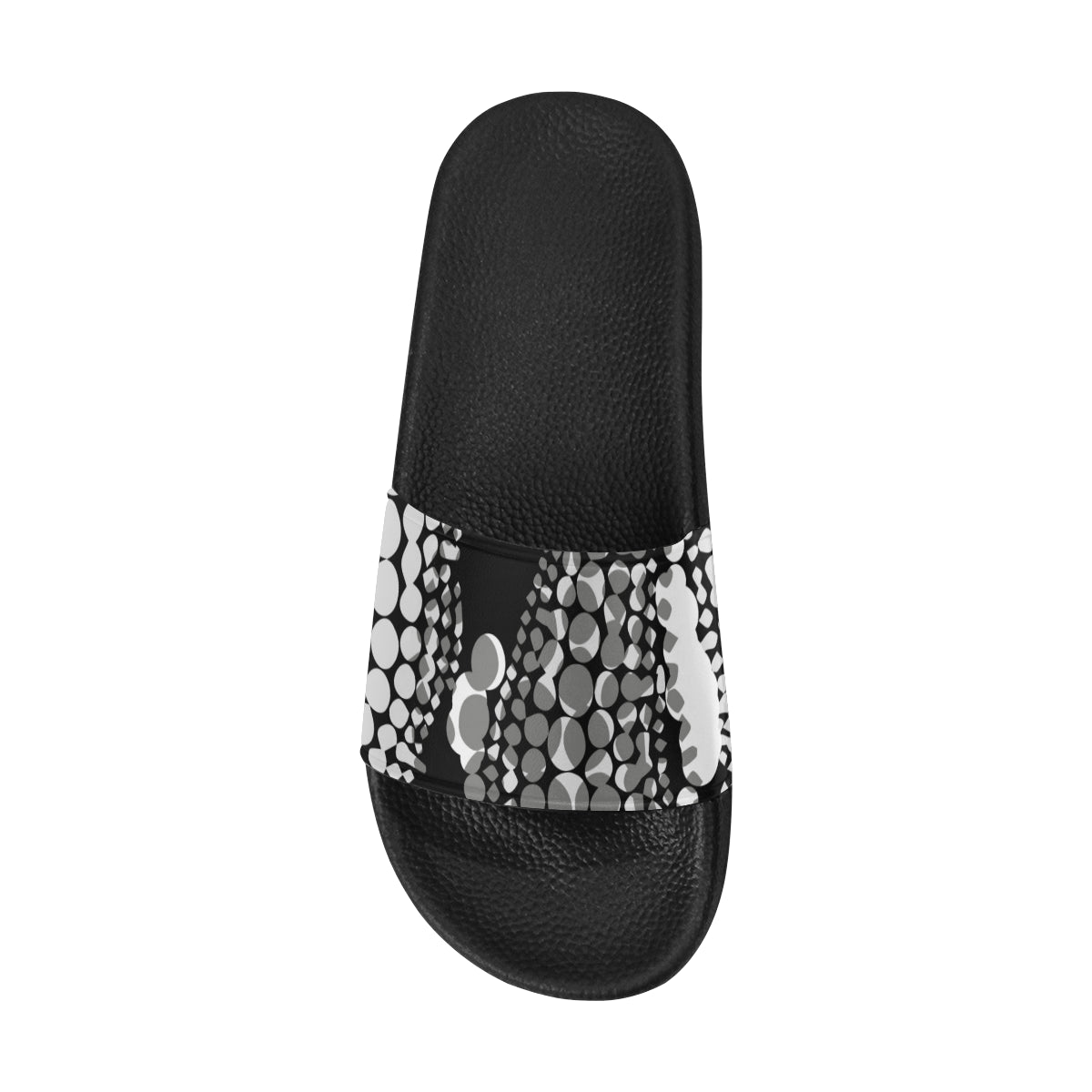 Women's Polka Print Canvas Sliders