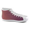 Women's Big Size Purple-Mauve Solids Print High Top Canvas Shoes