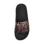 Women's Criss Cross Paint Splatter Print Sliders Sandal
