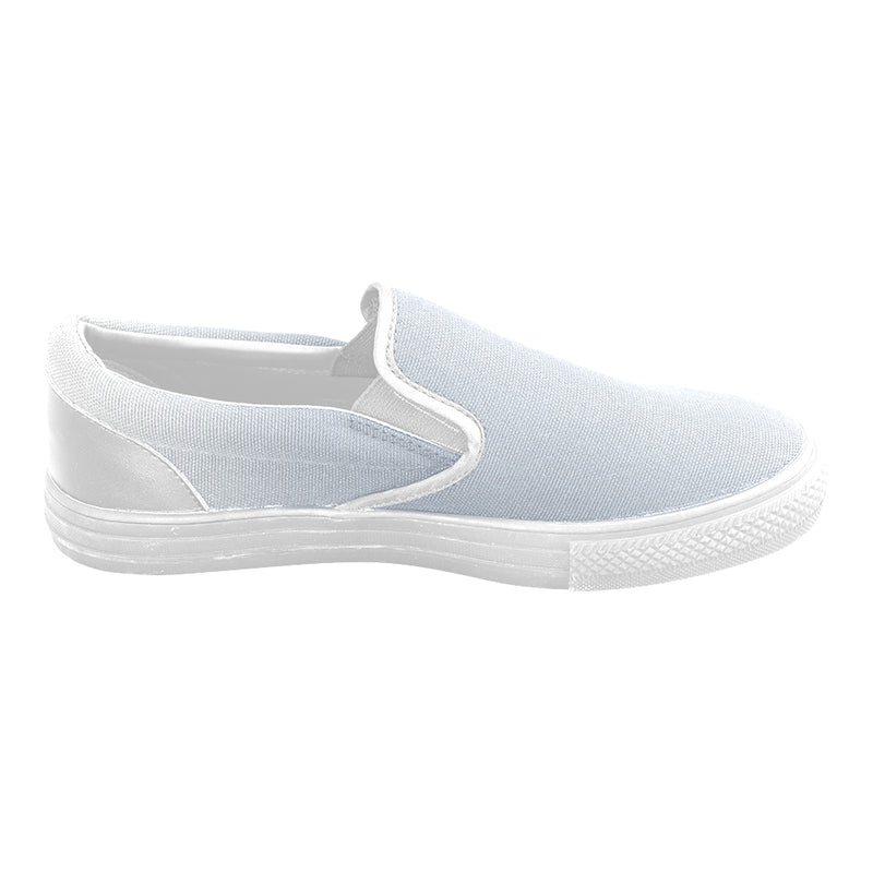 Buy Women Big Size Light Blue Solids Print Canvas Slip-on Shoes at TFS