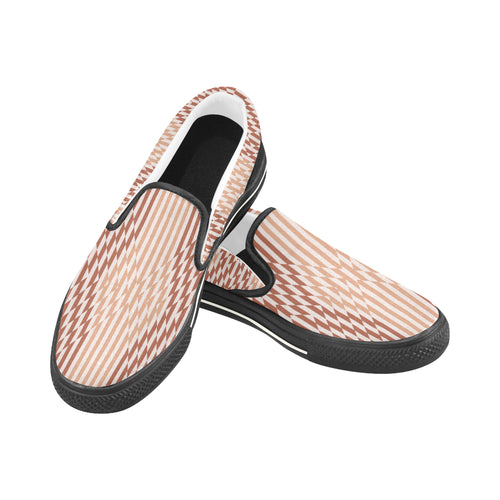 Kids Checkers Print Canvas Slip-on Shoes