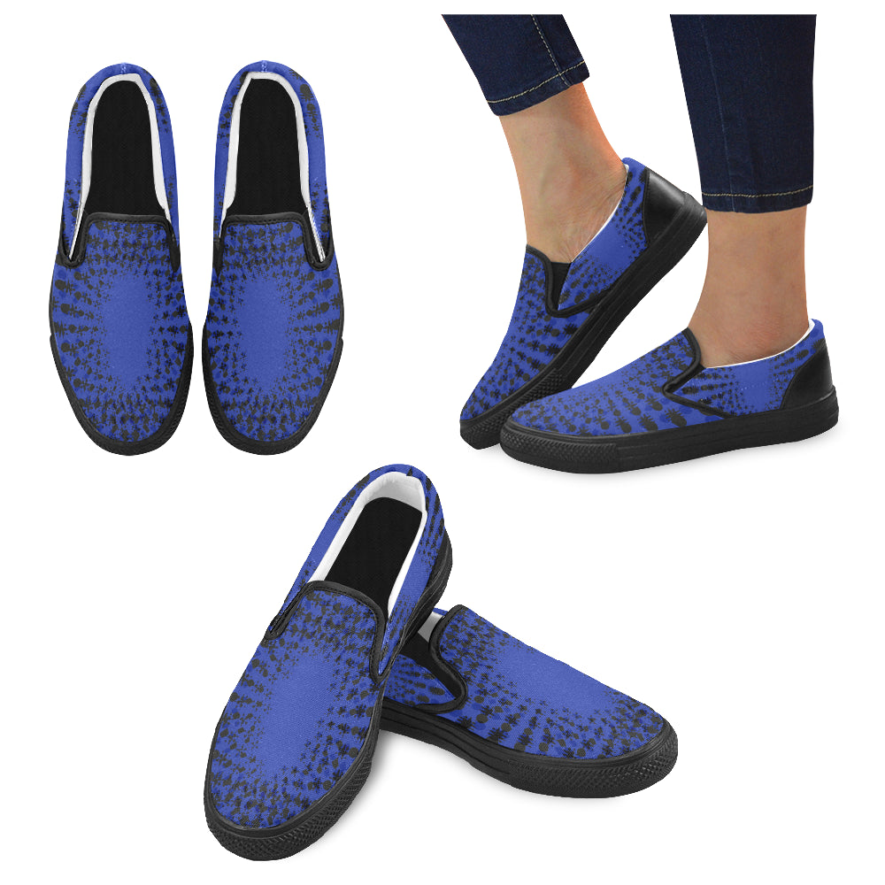 Women's Trippy Casual Print Canvas Slip-on Shoes