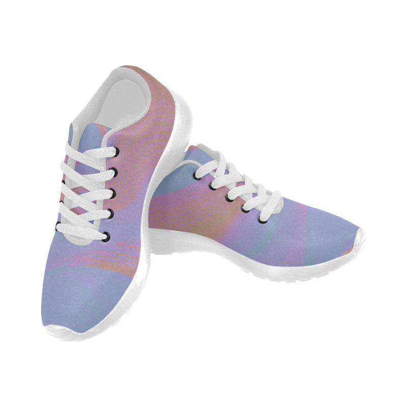 Kids Calm Blue Solid Print Canvas Sneakers