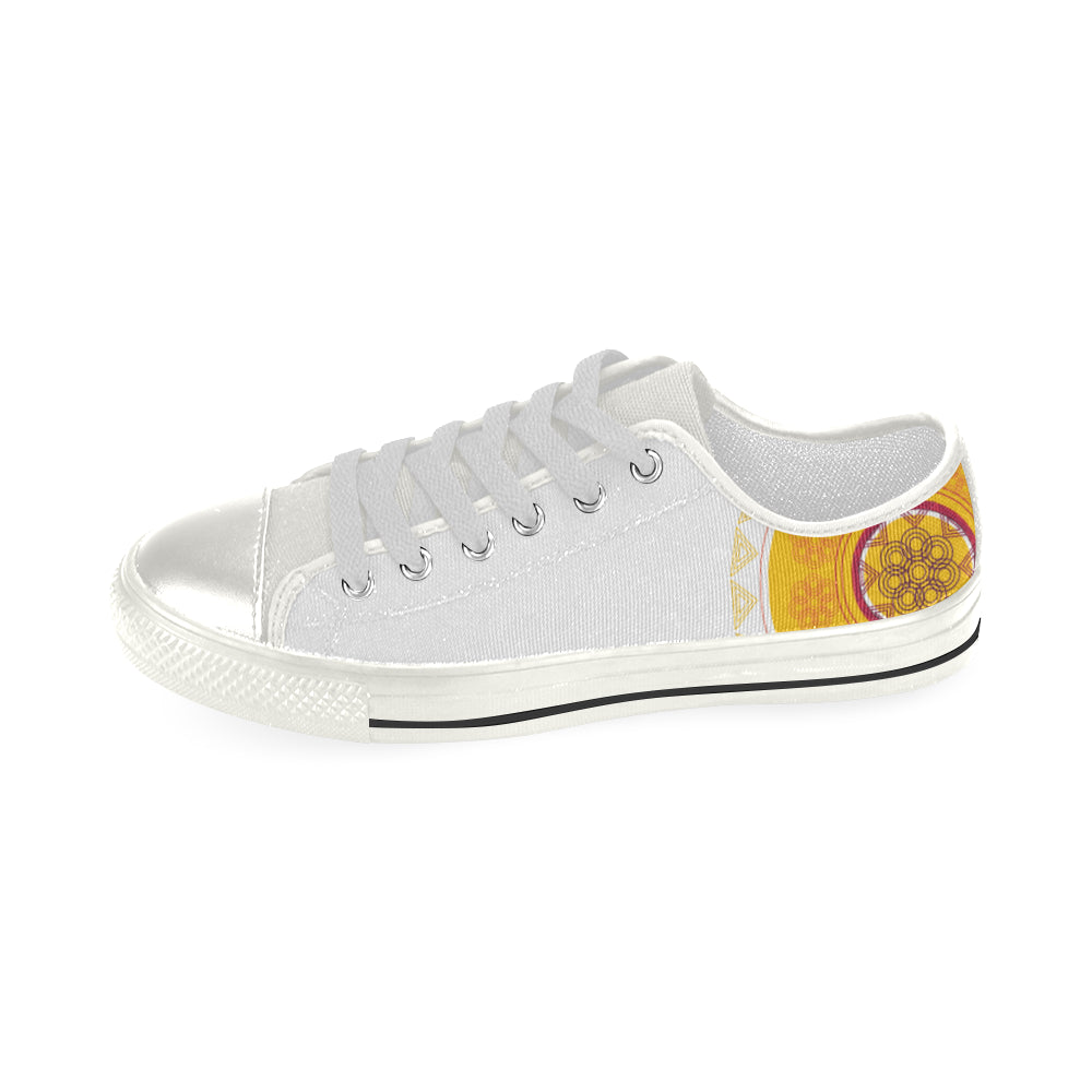 Women's Mandala Print Canvas Low Top Shoes