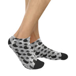 Women's Moon-Star Polka Print Anklet Socks
