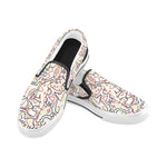 Men's Tangled Doodle Print Canvas Slip-on Shoes