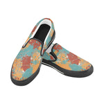 Women's Acrylic Paint Splatter Print Canvas Slip-on Shoes